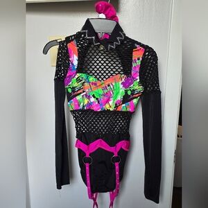 Vibrant Kids Dance Costume